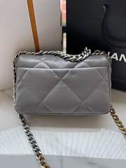 Chanel 19 Dark Grey Lambskin Mixed Hardware 26cm - 3