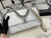 Chanel 19 White Lambskin Mixed Hardware Gold 30cm - 4