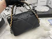 Chanel 19 Black Lambskin Mixed Hardware Gold 26cm - 5