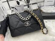 Chanel 19 Black Lambskin Mixed Hardware Gold 30cm - 3