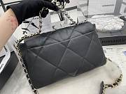 Chanel 19 Black Lambskin Mixed Hardware Gold 30cm - 2