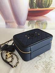 Chanel Filigree Vanity Case Navy 21cm - 2