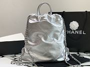 Chanel 22 Large Backpack Silver 34*29*8*cm - 4