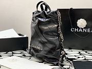 Chanel 22 Large Backpack Black Silver 34*29*8*cm - 4