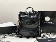 Chanel 22 Large Backpack Black Silver 34*29*8*cm - 2