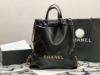 Chanel 22 Large Backpack Black Gold 34*29*8*cm