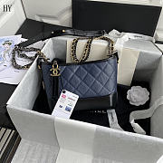 Chanel Gabrielle Hobo Bag Navy 20cm - 1