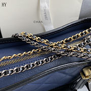 Chanel Gabrielle Hobo Bag Navy 20cm - 4