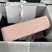 Chanel Classic Flap Bag Quilted Caviar Pink Silver 15.5x25.5x6.5cm - 4