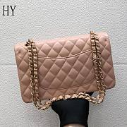 Chanel Classic Flap Bag Quilted Lambskin Pink Gold 25*14*7cm - 3