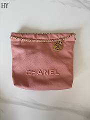 Chanel 22 Mini Caviar Pink Gold 19-20-6cm - 2