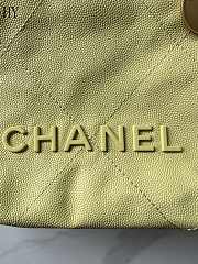 	 Chanel 22 Mini Caviar Yellow Gold 19-20-6cm - 4