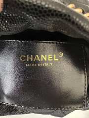 Chanel 22 Mini Caviar Black Gold 19-20-6cm - 5