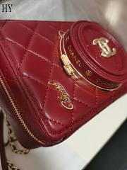 Chanel Camera Bag Burgundy 11.5×16×6cm - 4