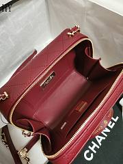 Chanel Camera Bag Burgundy 11.5×16×6cm - 3