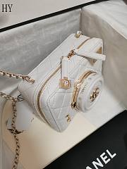 Chanel Camera Bag White 11.5×16×6cm - 4