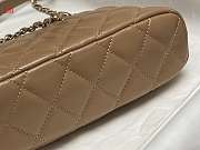 Chanel Small Tote Clutch with Chain Bag Beige 20*15*6cm - 4