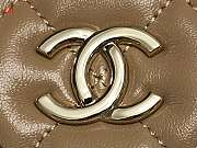 Chanel Small Tote Clutch with Chain Bag Beige 20*15*6cm - 2