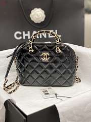 Chanel Small Tote Clutch with Chain Bag Black 20*15*6cm - 1