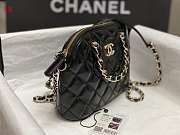 Chanel Small Tote Clutch with Chain Bag Black 20*15*6cm - 4