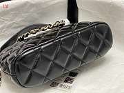 Chanel Small Tote Clutch with Chain Bag Black 20*15*6cm - 3