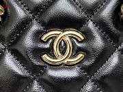 Chanel Small Tote Clutch with Chain Bag Black 20*15*6cm - 2