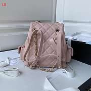 Chanel 23K Triple Pocket Backpack Pink 21.5x19.5x12cm - 5