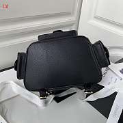 Chanel 23K Triple Pocket Backpack Black 21.5x19.5x12cm - 5