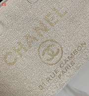 Chanel Deauville Tote Bag Light Beige 38×30×18cm - 3