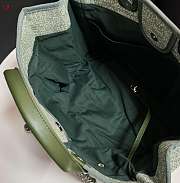 Chanel Deauville Tote Bag Green Khaki 38×30×18cm - 4