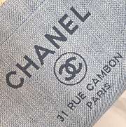 Chanel Deauville Tote Bag Beige Denim 38×30×18cm - 2