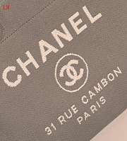 Chanel Deauville Tote Bag Dark Beige 38×30×18cm - 4