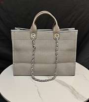 Chanel Deauville Tote Bag Dark Beige 38×30×18cm - 2