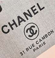 Chanel Deauville Tote Bag Black Grey 38×30×18cm - 2