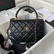 Chanel Trendy CC Black with Gold Hardware 25cm - 3