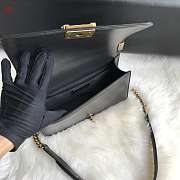 Chanel Boy Old Medium Lambskin Black Matte Gold 25cm - 2