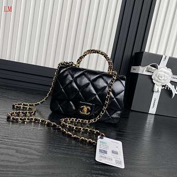 Chanel 21P Black Flap Bag 19cm