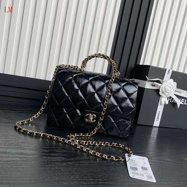 Chanel 21P Black Flap Bag 25cm - 1