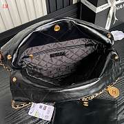 Chanel Hobo 22 Bag Black Lambskin Gold Hardware 35x37x7cm - 4