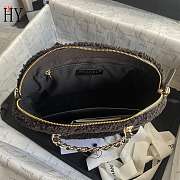 Chanel 24B Clutch Shearling Lambskin Black 20.5x28.5x7cm - 5