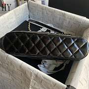 Chanel 24B Quilted Shell Bag Black 20.5x28.5x7cm - 4