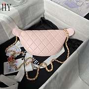 Chanel 24A AS4113 Double C Waist Bag Pink 27cm - 3