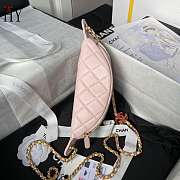 Chanel 24A AS4113 Double C Waist Bag Pink 27cm - 4