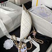 Chanel 24A AS4113 Double C Waist Bag White 27cm - 4