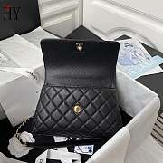 Chanel Coco Handle Flap Bag Black Caviar 23cm - 3