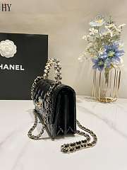 Chanel 24P Pearl Organ Bag Black 18.5*11*6cm - 5