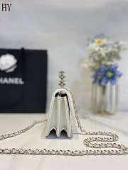 	 Chanel 24P Pearl Organ Bag White 18.5*11*6cm - 5