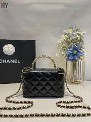 Chanel Vanity Pearl Bag Black 17cm - 4