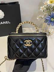 Chanel Vanity Pearl Bag Black 17cm - 1