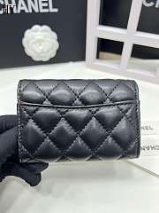 Chanel Classic Card Holder Lambskin Black Gold 11*8.5*3 - 4